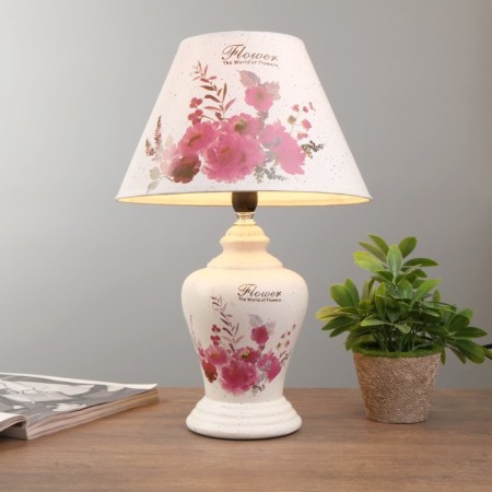 Table lamp "Flower bouquet" 1xe14 40W white 24x24x39.5 cm Risalux-1