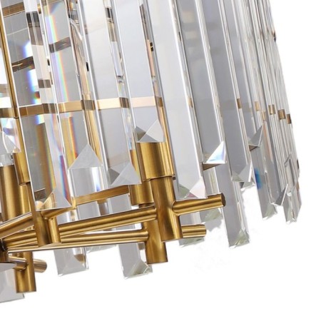Crystal Crystal Chandelier Feeriya 8xe14 40w, size 60x60x42.5-97 cm, bronze color-2