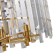 Crystal Crystal Chandelier Feeriya 8xe14 40w, size 60x60x42.5-97 cm, bronze color