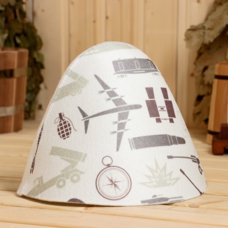 Bath hat "Military" print