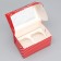 The folding box is 2 cupcake with the window “Happy New Year!”, Mail. 10 x 16 x 10 cm, New Year
