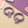 Hair elastic band "Pupsenok" (set 2 pcs) sea hobby, 4 cm, lilac