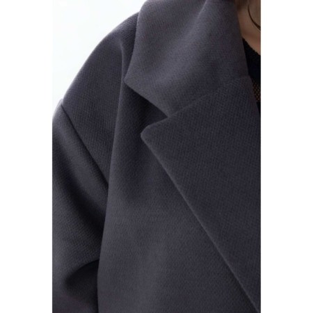 Female coat, size 52, gray color-5