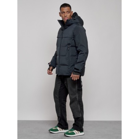Winter ski skid male, size 52, dark blue color-1