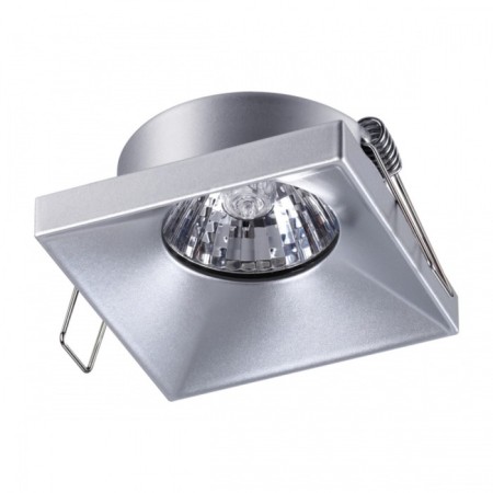 Lamp built -in Novotech. Metis, 50W, GU10, 32x76x76 mm, silver color