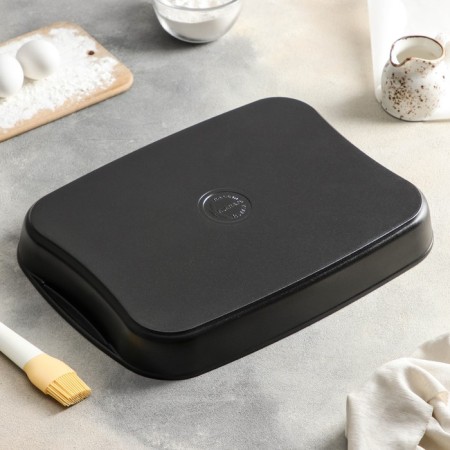 The baking sheet "Tradition", 40.2 × 29.6 × 5 cm, anti -stick coating, black color-2
