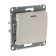 Glossa switch Sche GSL000213, 10 A, 1 key, hidden, backlight, beige color
