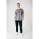 Male T -shirt, size 52, gray color