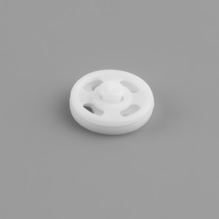 The buttons are sewing, d = 7 mm, 10 pcs, white color-2