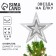 Christmas tree toy New Year's "Star", for the New Year, silver color