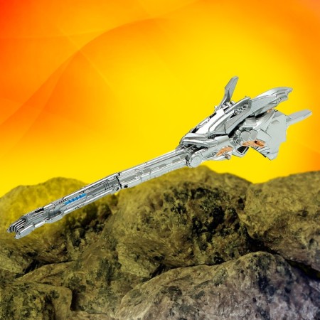 Fighter robot, transforms, with metal elements-10
