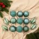A set of jewelry plastic 13 pcs "Melody" droplet, 6 cm, green