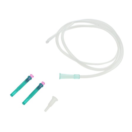 Technical syringe for pumping fluid, 500 ml, tube 100 cm-1