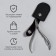 Case for storing manicure tools, on a button, 6.8 × 3.8 cm, black color