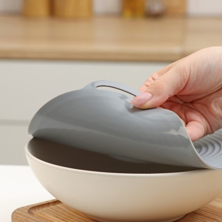 Universal share, silicone, d = 20 cm, gray color-8