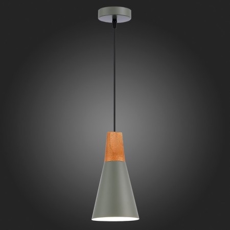 Suspension EVOLUCE. Sle125173-01. Modica. 1x40 W, E14, 14x14x25 cm, gray color-2