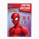 Cardboard color, A4, 16 sheets, 8 colors, non-unilateral, in folder, 220 g/m², Spider-Man