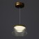 Bayerlux lamp "Dzeta" LED 24W 3000-6000K gold 18.5x18.5x9 cm