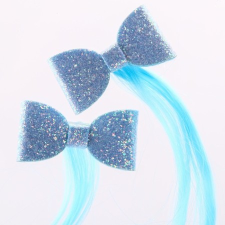 Hair strand on a hairpin, 2 pieces, cold heart-1