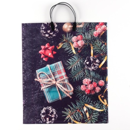 Surprise package, polyethylene gloss with a plastic pen, 38x45 cm, 90 μm
