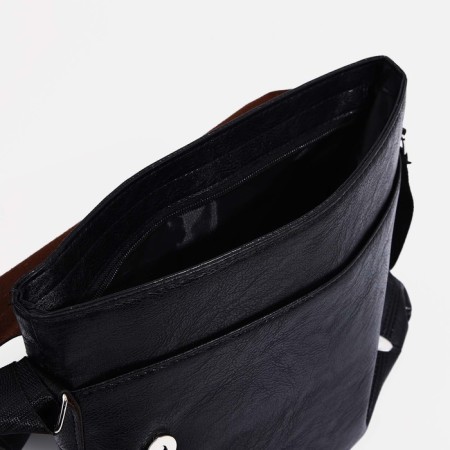 Male bag, black color-5