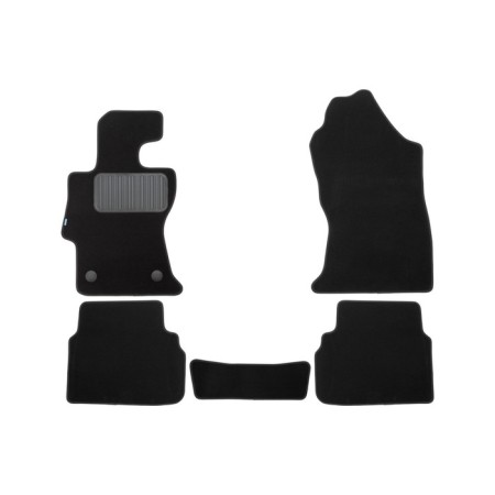 Rugs in the Premium salon for Subaru XV, 2017-2021, 2021-, crossover, 5 pcs., Textile