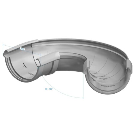 Adjustable angle 60 ° Döcke lux graphite-1