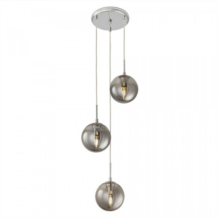 Suspended lamp Citilux "Tommy" CL102030, 33x33x35 cm, 3x40W, E14, gray color