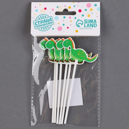 Set for decorating the cake "Dino", 6 pcs.-3