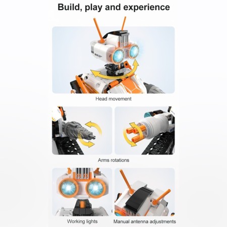 Radio -controlled designer "Robot", 462 parts-6