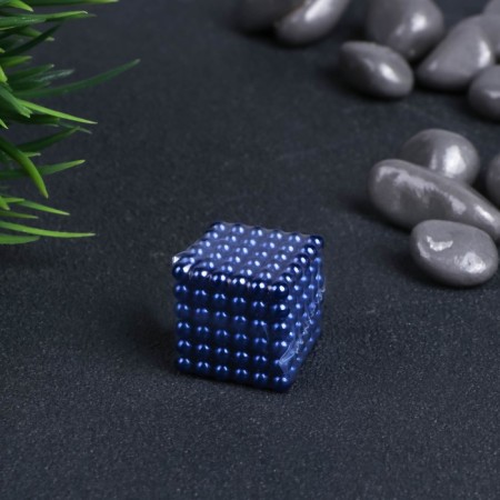Antistress Magnet "Neokub" 216 balls d = 0.3 cm (blue)-2