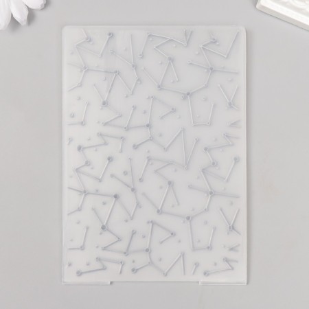 Embosing stencil plastic "Constellation" 15x10 cm-2