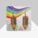 Earrings "School" pencils, colored in silver