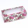 Self -charged box, with a window, "watercolor flowers" 16 x 35 x 12 cm set 5 pcs