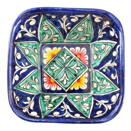 Salennik Rishtan ceramics "Flowers", 14 cm, mix-3