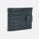 Women's wallet on the button, green color