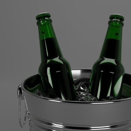 Ice ice bucket "Ice", 5 l, 22 × 22 cm, chrome color-4