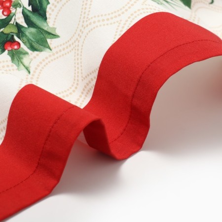 Set of table Christmas wreath sloping.150x180cm +/- 3cm with VGMO, napal. 40x40cm-8 pcs, 100%HL-8