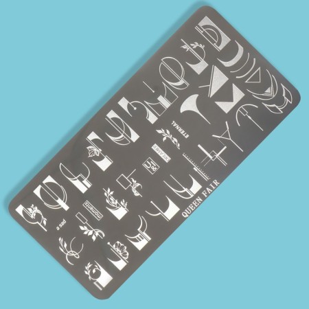 Stamping disk Metal "aesthetics", 12 × 6 cm-3