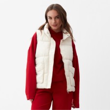 Women's vest with collar Mist, p. 44, milk