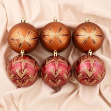 Set of balls plastic D-8 cm, 6 pcs 
