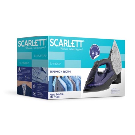 Iron SCARLETT SC-SI30K57, 2400 W, ceramic sole, 35 g/min, 280 ml, black-1