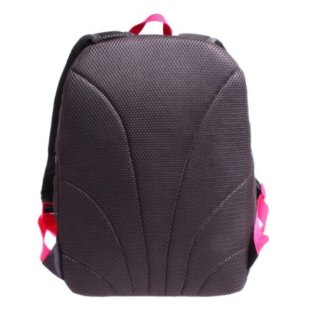 School backpack, 38 x 28 x 18 cm, Grizzly 363, ergonomic back, dark gray/pink RG-363-10_1-5