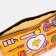 Cosmetic bag with a handle, orange color