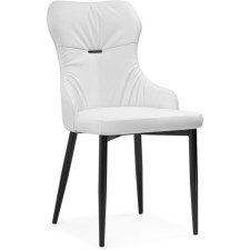 Neli Metal/Ecokozha, Black/White 49x60x90 cm stool