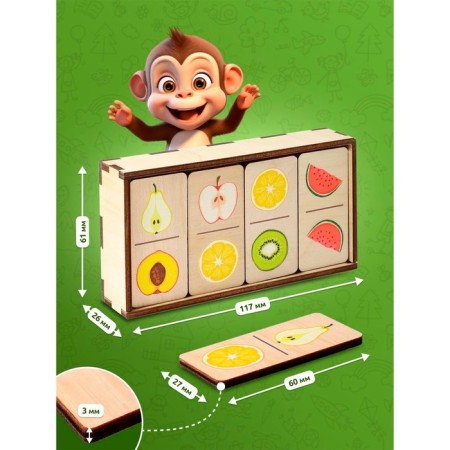 The board game "Domino. Fruits"-3