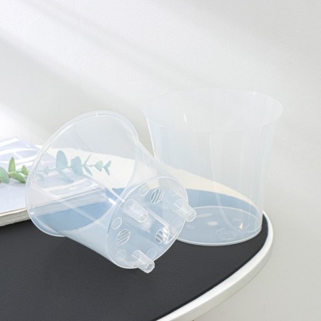 Kashpo for flowers with an insert "Art", 1.2 l, the color is transparent-2