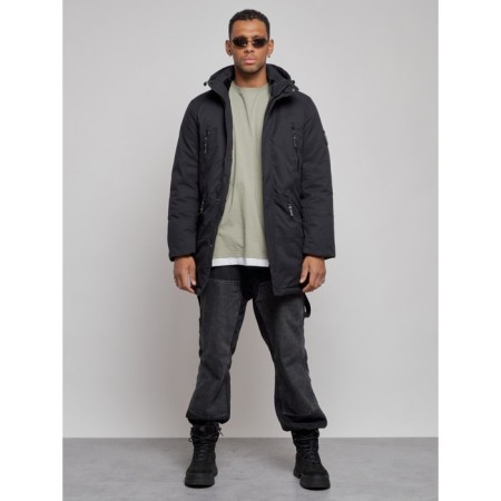 Extended male park, size 52, black color