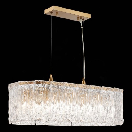 Suspended EVOLUCE lamp. Sle283203-10. Rida. 10x40 watts, E27, 79x30x22 cm, golden color-5