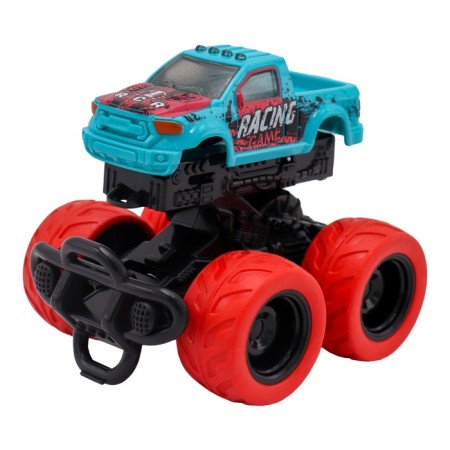 Friction Funky Toys, with graffiti, with crash effect, 4x4, blue color